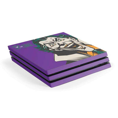 DC Comics The Joker The Classic Art PS4 Pro Console Skin