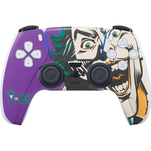 DC Comics The Joker The Classic Art PS5 Controller Skin