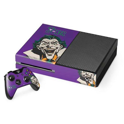 DC Comics The Joker The Classic Art Xbox One Console and Controller Bundle Skin