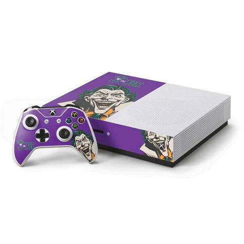 DC Comics The Joker The Classic Art Xbox One S Console and Controller Bundle Skin