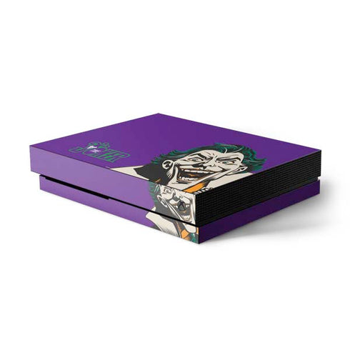DC Comics The Joker The Classic Art Xbox One X Console Skin