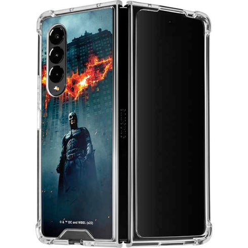 The Dark Knight Movie Poster Galaxy Z Fold4 5G Clear Case