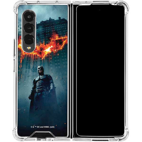 The Dark Knight Movie Poster Galaxy Z Fold4 5G Clear Case