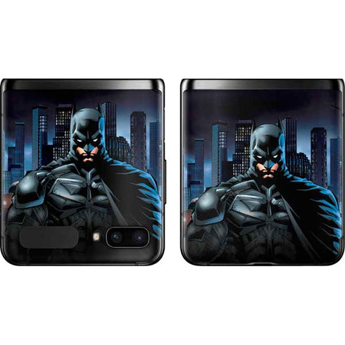 DC Comics Batman The Dark Knight Comic Art Galaxy Z Flip Skin