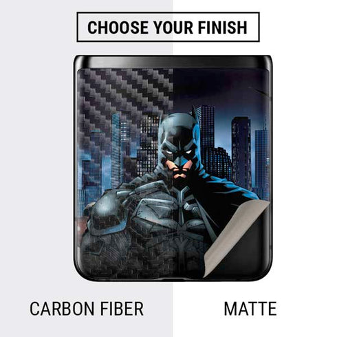 DC Comics Batman The Dark Knight Comic Art Galaxy Z Flip Skin