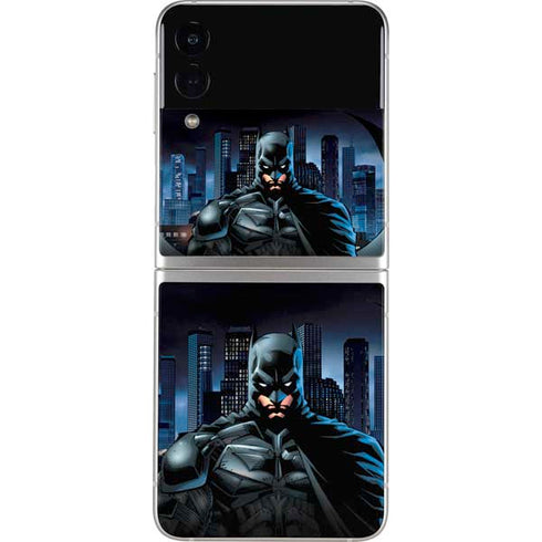 DC Comics Batman The Dark Knight Comic Art Galaxy Z Flip4 5G Skin