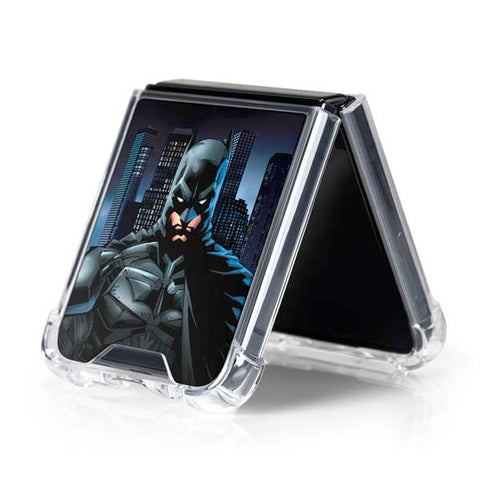 DC Comics Batman The Dark Knight Comic Art Galaxy Z Flip5 5G Clear Case
