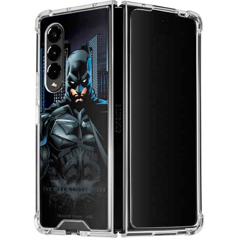 DC Comics Batman The Dark Knight Comic Art Galaxy Z Fold4 5G Clear Case