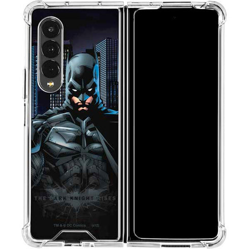 DC Comics Batman The Dark Knight Comic Art Galaxy Z Fold4 5G Clear Case