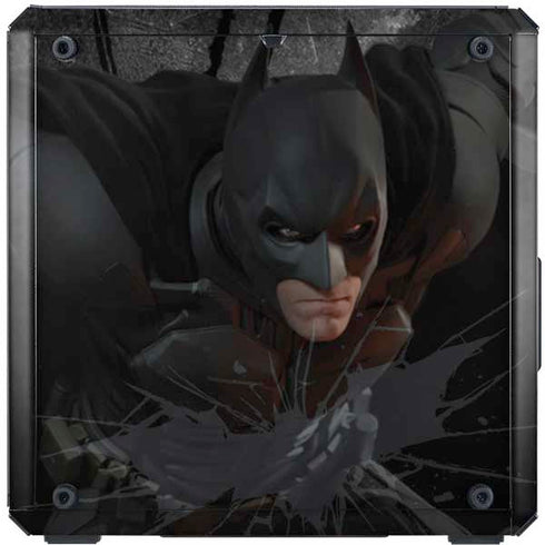 DC Comics Batman The Dark Knight Action pose Cooler Master MasterBox Q300L Mini Tower Skin