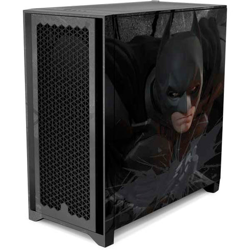DC Comics Batman The Dark Knight Action pose Corsair 4000D Tempered Glass Mid-Tower ATX Case Skin