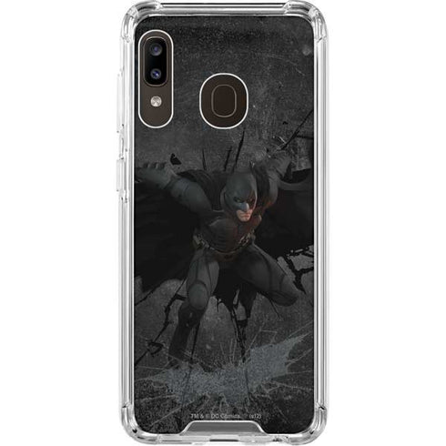 DC Comics Batman The Dark Knight Action pose Galaxy A30 Clear Case