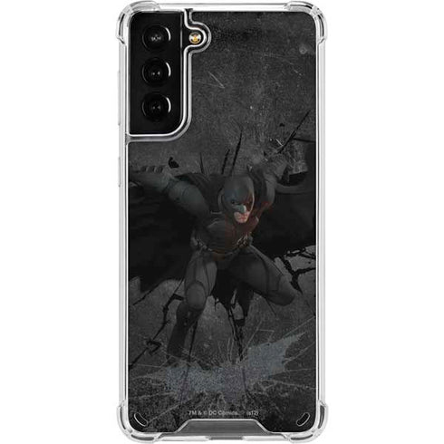 DC Comics Batman The Dark Knight Action pose Galaxy S21 Plus 5G Clear Case