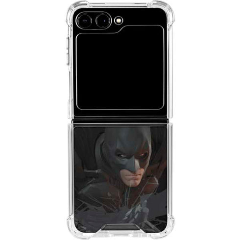 DC Comics The Dark Knight in Action Galaxy Z Flip5 5G Clear Case