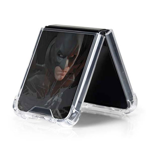 DC Comics The Dark Knight in Action Galaxy Z Flip5 5G Clear Case