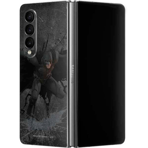 DC Comics Batman The Dark Knight Action pose Galaxy Z Fold4 5G Skin