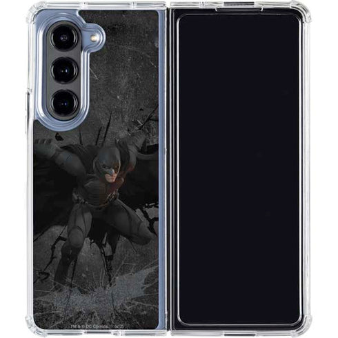 DC Comics The Dark Knight in Action Galaxy Z Fold5 5G Clear Case