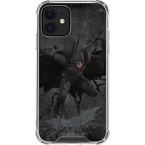 DC Comics Batman The Dark Knight Action pose iPhone 12 Clear Case