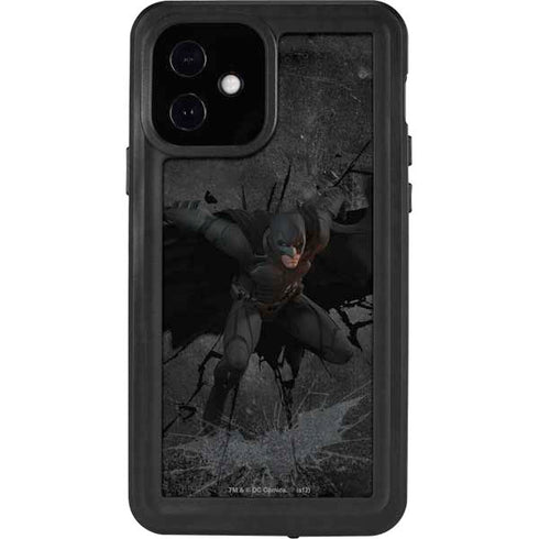 DC Comics Batman The Dark Knight Action pose iPhone 12 Waterproof Case