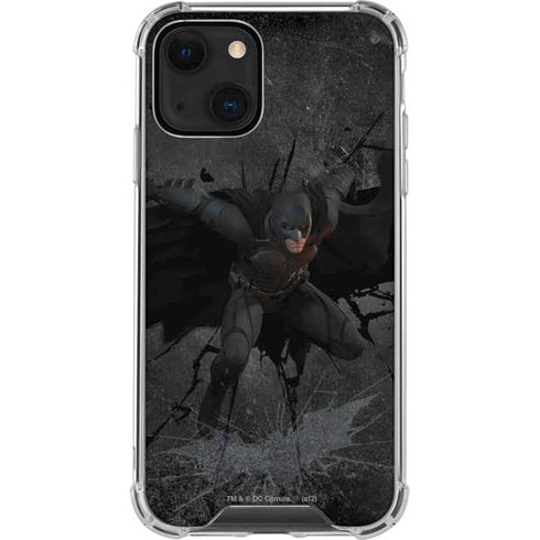 DC Comics Batman The Dark Knight Action pose iPhone 13 Clear Case