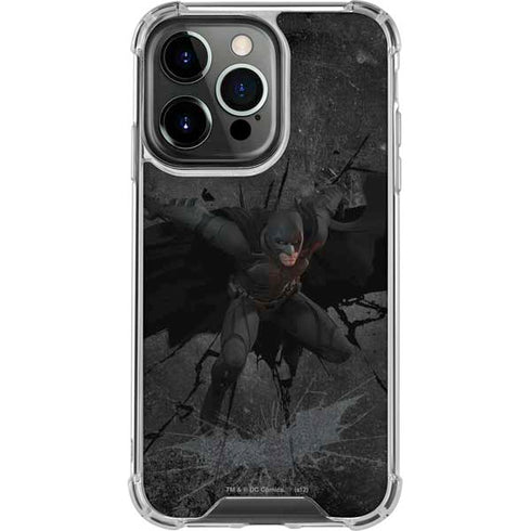 DC Comics Batman The Dark Knight Action pose iPhone 13 Pro Clear Case