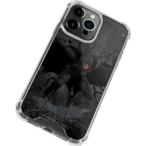 DC Comics Batman The Dark Knight Action pose iPhone 13 Pro Clear Case