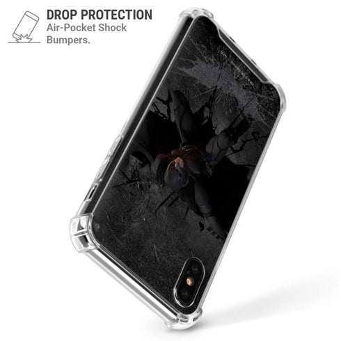 DC Comics The Dark Knight in Action iPhone XS Max Clear Case
