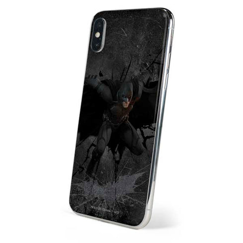 DC Comics Batman The Dark Knight Action pose iPhone XS Skin