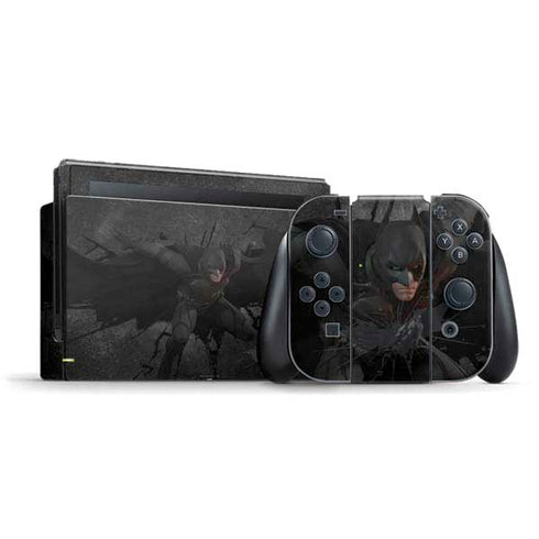 DC Comics Batman The Dark Knight Action pose Nintendo Switch Bundle Skin