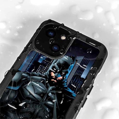 DC Comics Batman The Dark Knight Comic Art iPhone 15 Plus Waterproof Case