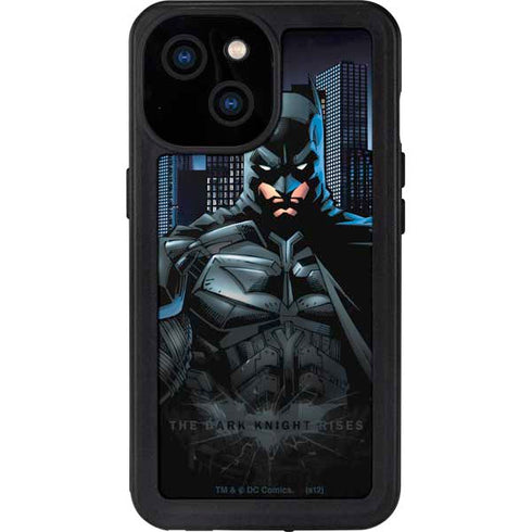 DC Comics Batman The Dark Knight Comic Art iPhone 15 Waterproof Case