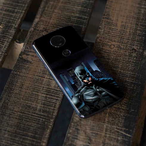 DC Comics Batman The Dark Knight Comic Art Moto E5 Plus Skin