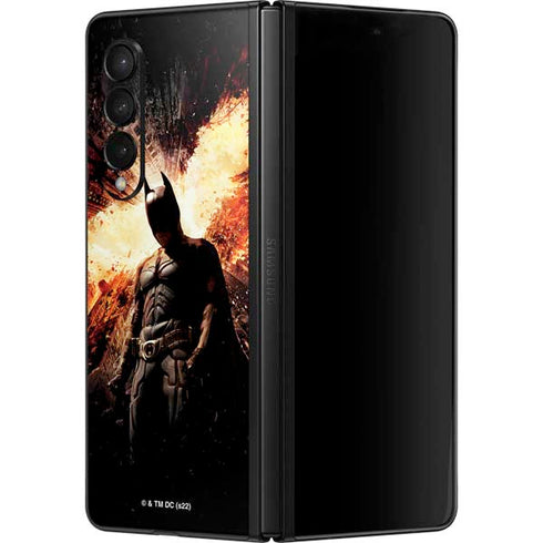 The Dark Knight Rises Movie Poster Galaxy Z Fold3 5G Skin