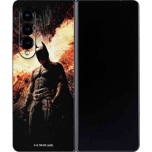 The Dark Knight Rises Movie Poster Galaxy Z Fold4 5G Skin