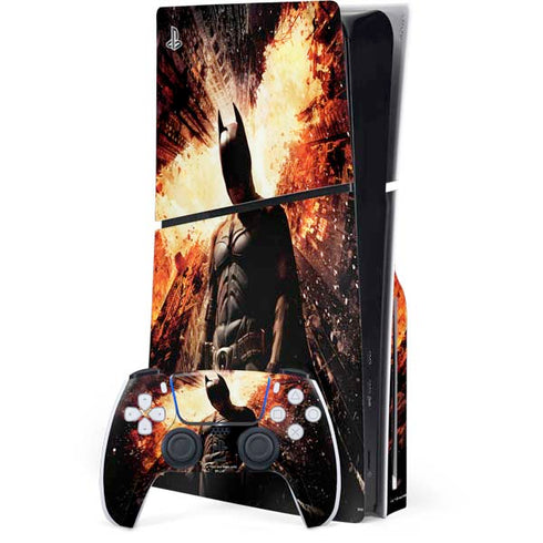 The Dark Knight Rises Movie Poster PS5 Slim Disk Bundle Skin