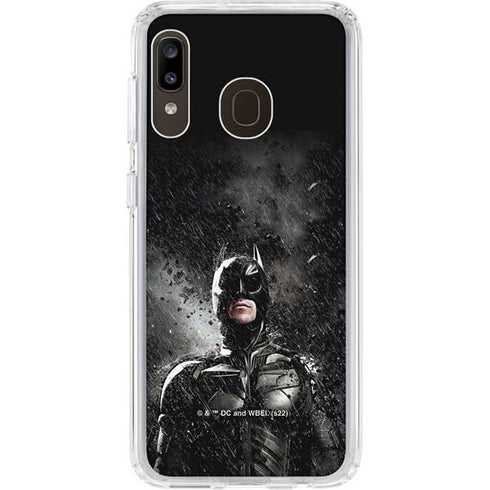 The Dark Knight Rises Batman Poster Galaxy A20 Clear Case