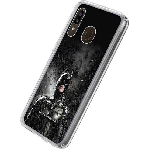 The Dark Knight Rises Batman Poster Galaxy A20 Clear Case