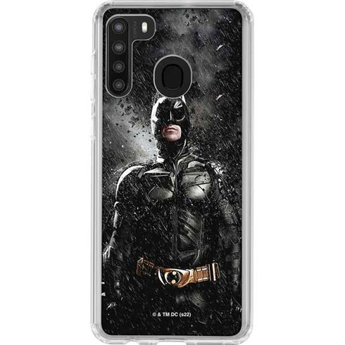 The Dark Knight Rises Batman Poster Galaxy A21 Clear Case