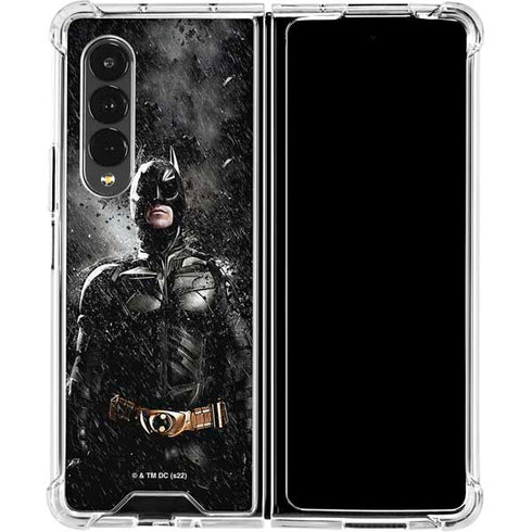The Dark Knight Rises Batman Poster Galaxy Z Fold4 5G Clear Case