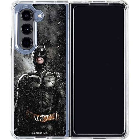 The Dark Knight Rises Batman Poster Galaxy Z Fold5 5G Clear Case