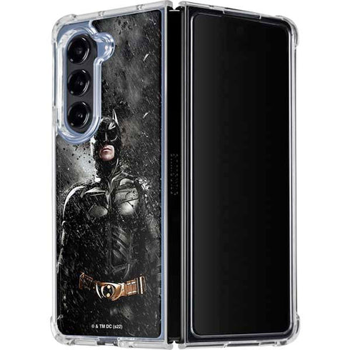 The Dark Knight Rises Batman Poster Galaxy Z Fold5 5G Clear Case
