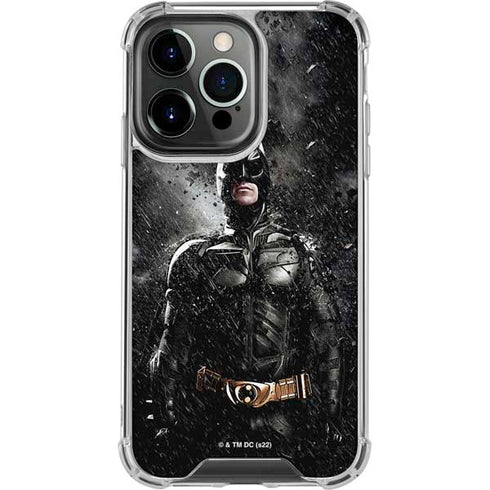 The Dark Knight Rises Batman Poster iPhone 14 Pro Clear Case