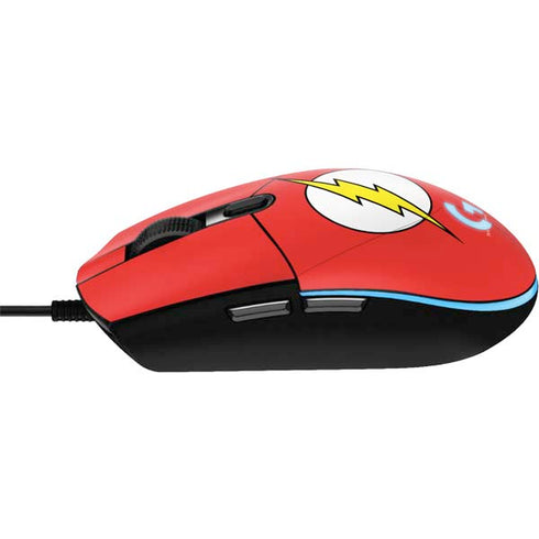 DC Comics The Flash Original Emblem G203 Prodigy RGB Wired Gaming Mouse Skin