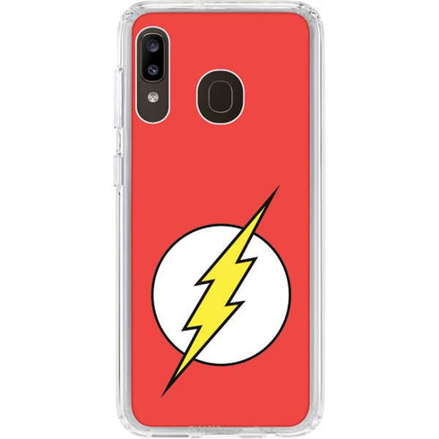 DC Comics The Flash Original Emblem Galaxy A20 Clear Case