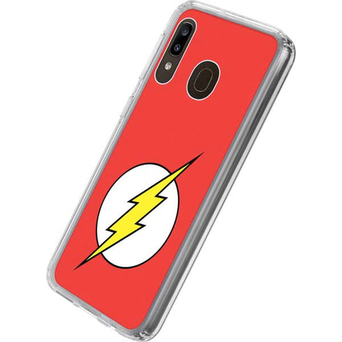 DC Comics The Flash Original Emblem Galaxy A20 Clear Case
