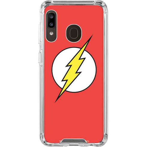 DC Comics The Flash Original Emblem Galaxy A30 Clear Case