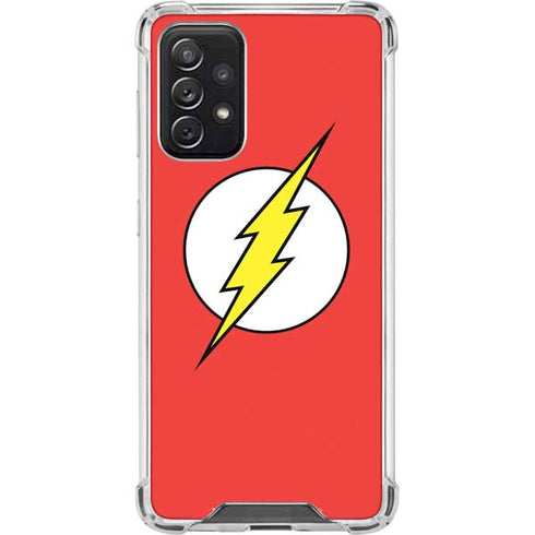 DC Comics The Flash Original Emblem Galaxy A72 5G Clear Case