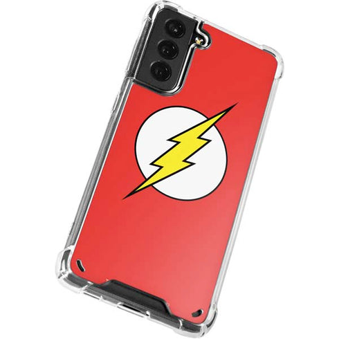 DC Comics The Flash Original Emblem Galaxy S21 5G Clear Case