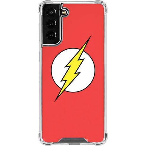 DC Comics The Flash Original Emblem Galaxy S21 FE Clear Case