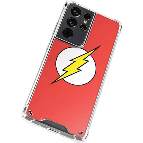 DC Comics The Flash Original Emblem Galaxy S21 Ultra 5G Clear Case
